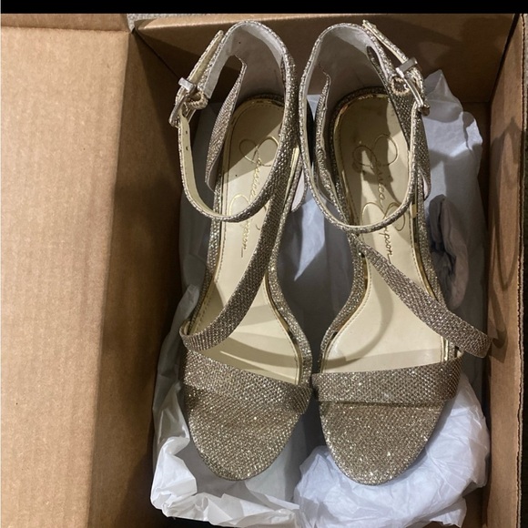 Jessica Simpson Rayli 2 Sparkling Stilettos Heels Size 8 - Picture 3 of 11